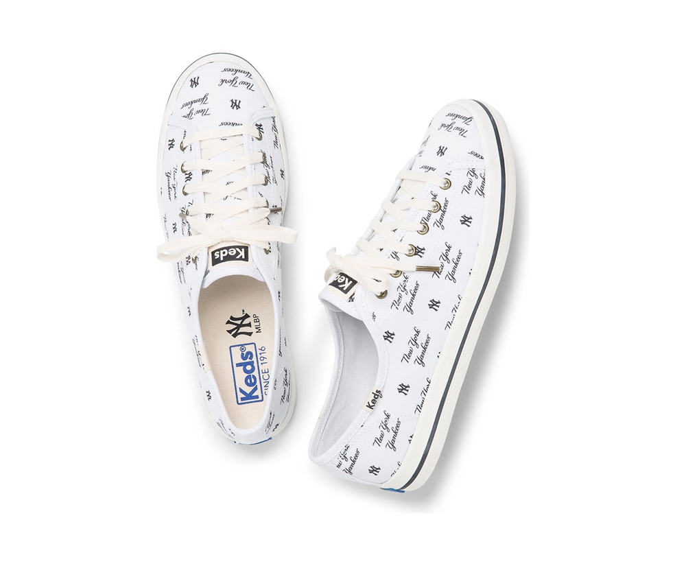 Keds Sneaker Damen Weiß - Kickstart Mlb® - BTJ-046283